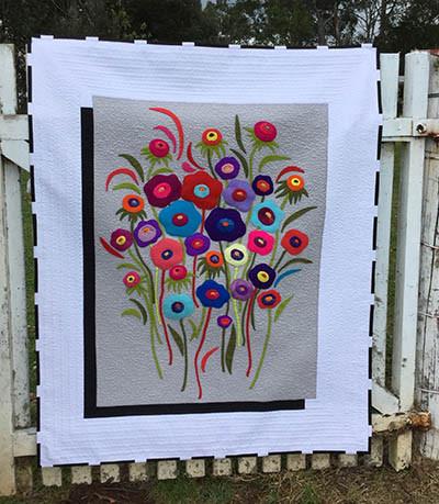 Wallfower Quilt Pattern by Wendy Williams