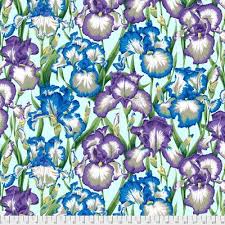 Kaffe Fassett Bearded Iris Cool