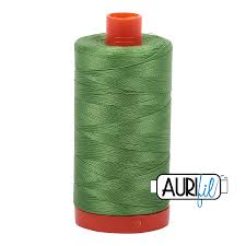 Aurifil 50 WT Cotton Thread Colour: Grass Green 1114
