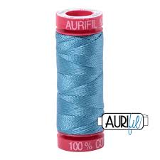 Aurifil 12wt. 50 mtr spool. 1125 Medium Teal