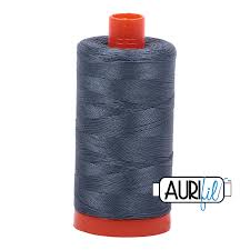 Aurifil 50 WT Cotton Thread Colour: Medium Grey 1158