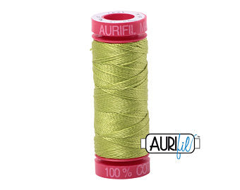Aurifil 12wt. 50 mtr spool. 1231 Spring Green