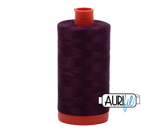 Aurifil 50 WT Cotton Thread Colour: Dark Eggplant 1240