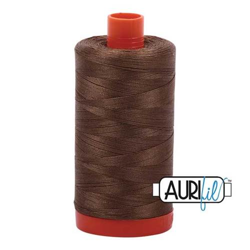 Aurifil 50 WT Cotton Thread Colour: Dark Sandstone 1318