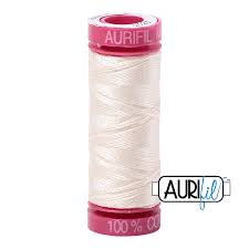 Aurifil 12wt. 50 mtr spool. 2026 Chalk