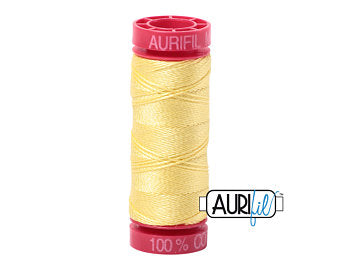 Aurifil 12wt. 50 mtr spool. 2115 Lemon