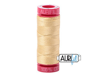 Aurifil 12wt. 50 mtr spool. 2125 Wheat
