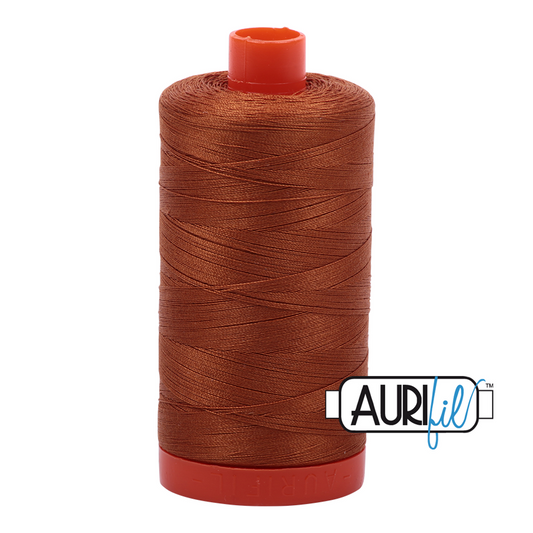 Aurifil 50 WT Cotton Thread Colour: Cinnamon 2155