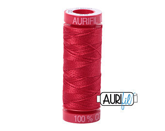 Aurifil 12wt. 50 mtr spool. 2250 Red