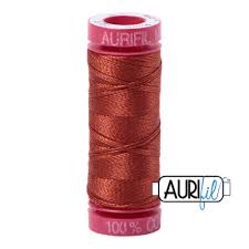 Aurifil 12wt. 50 mtr spool. 2355 Rust