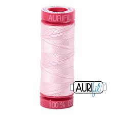 Aurifil 12wt. 50 mtr spool. 2410 Pale Pink