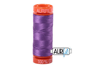 Aurifil 12wt. 50 mtr spool. 2540 Medium Lavender