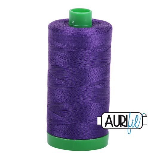 Aurifil 50 WT Cotton Thread Colour: Dark Violet 2582