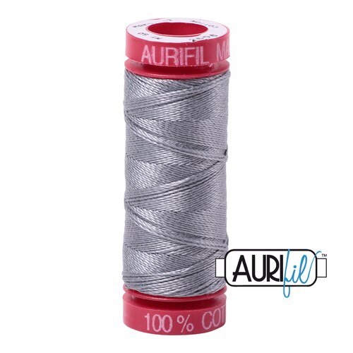 Aurifil 12wt. 50 mtr spool. 2605 Grey