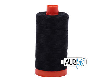 Aurifil 50 WT Cotton Thread Colour: Black 2692