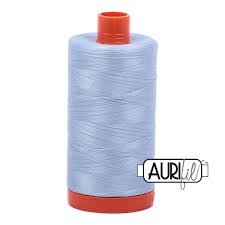Aurifil 50 WT Cotton Thread Colour: Light Robins Egg 2710