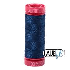 Aurifil 12wt. 50 mtr spool. 2783 Medium Delft Blue