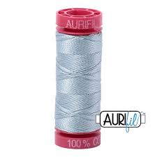 Aurifil 12wt. 50 mtr spool. 2847 Bright Grey Blue