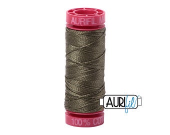 Aurifil 12wt. 50 mtr spool. 2905 Army Green