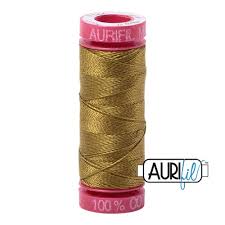 Aurifil 12wt. 50 mtr spool. 2910 Medium Olive