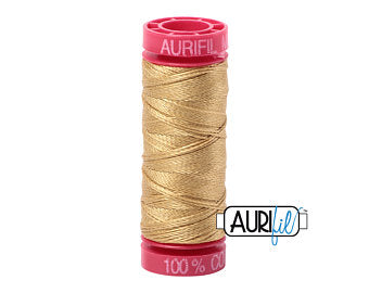 Aurifil 12wt. 50 mtr spool. 2920 Light Brass
