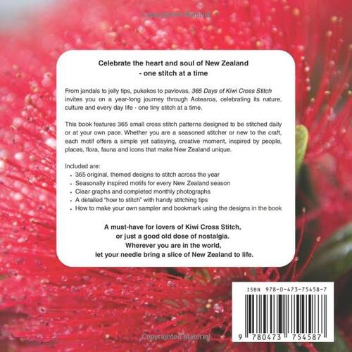 365 Days of Kiwi Cross Stitch Book by Cherry Parker
