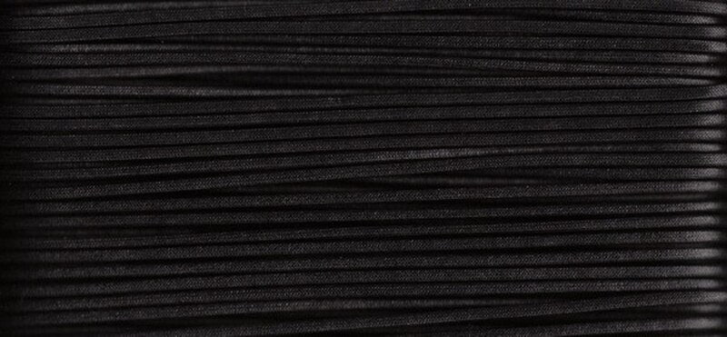 3mm Waxed Cotton Cord Black Col 26