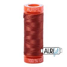 Aurifil 12wt. 50 mtr spool. 4012 Copper Brown