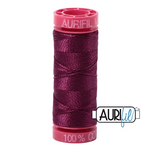 Aurifil 12wt. 50 mtr spool. 4030 Plum