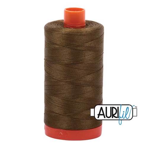 Aurifil 50 WT Cotton Thread Colour: Dark Olive 4173