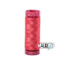 Aurifil 12wt. 50 mtr spool. 5002 Medium Red