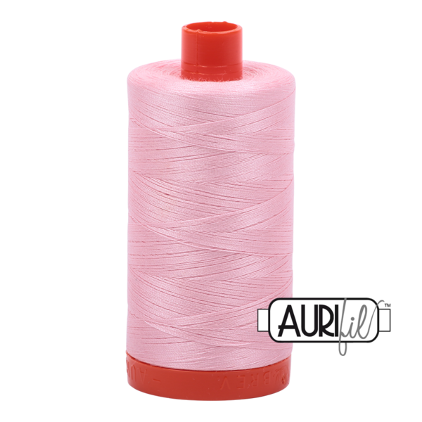 Aurifil 50 WT Cotton Thread Colour: Baby Pink 2423