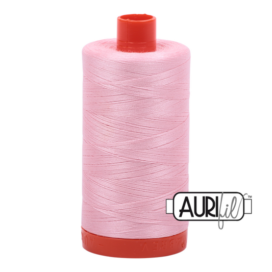 Aurifil 50 WT Cotton Thread Colour: Baby Pink 2423