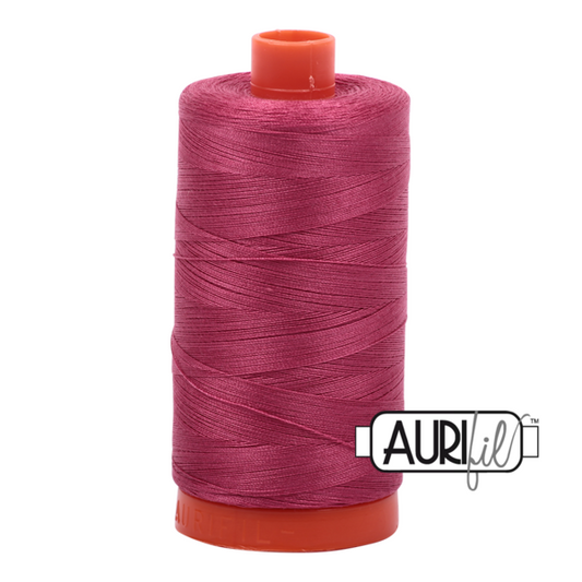 Aurifil 50 WT Cotton Thread Colour: Medium Carmine Red 2455