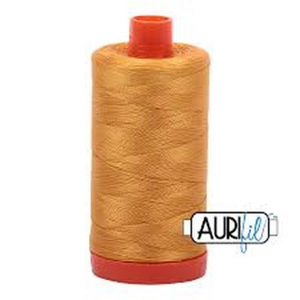 Aurifil 50 WT Cotton Thread Colour: Orange Mustard 2140