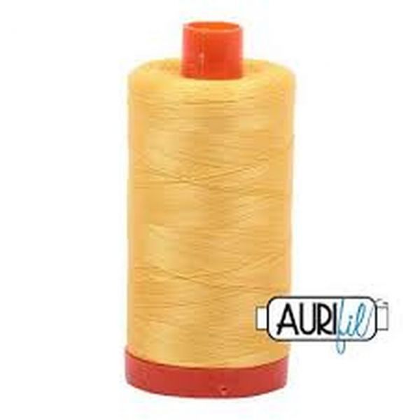 Aurifil 50 WT Cotton Thread Colour: Pale Yellow 1135