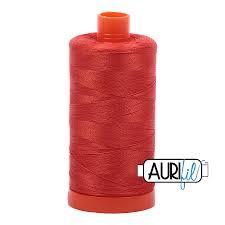 Aurifil 50 WT Cotton Thread Colour: Red Orange 2245