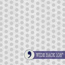 Benartex 108" Wide Quilt Backer Linen Dot Cloud