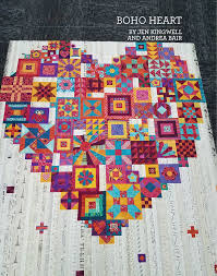 Boho Heart Quilt Booklet 68" x 80" by Jen Kingwell and Andrea Bair