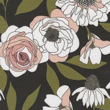 Botany by Alli K Designs - Cabbage Rose Ink 11550-12