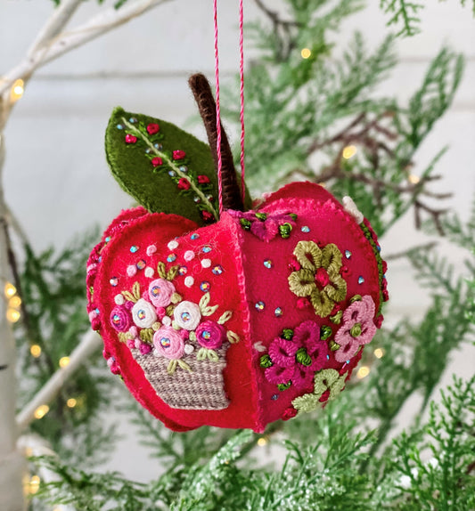 Luxurious Apple - Bright Christmas Plum Apple - designed by Ngaire Montgomery-Williams