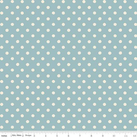 Cath Kidston Signature Collection Button Spot Blue C18374