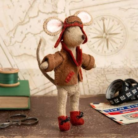 Corrine Lapierre Felt Little Mouse, the Aviator