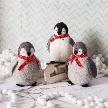 Corrine Lapierre Felt Baby Penguins Kit