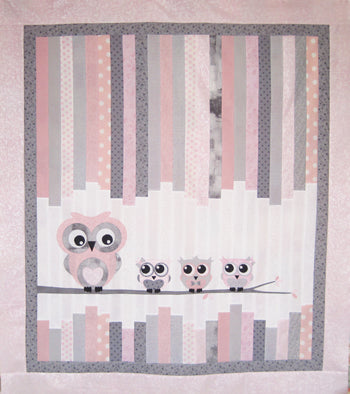 Cutie Hootie Family Cot Quilt Kit by Tegan Montgomery-Williams