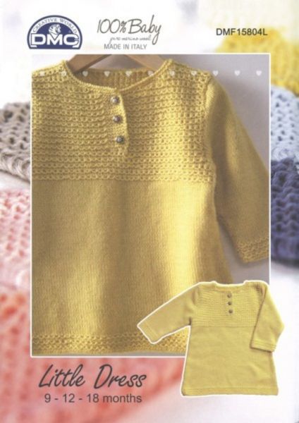 DMC 100% Baby Little Dress Knitting Pattern