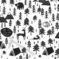 Wee Gallery - Forest by Dear Stella Black and White