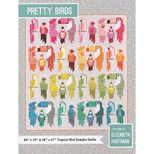 Pretty Birds Quilt Pattern 69" x 79" & 36" x 41" by Elizabeth Hartman