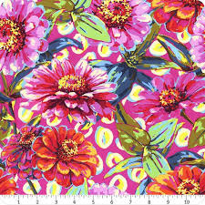 Festival by Odile Bailloeul Zinnias PW120 Pink