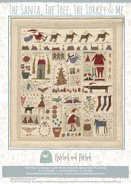 The Santa, The Tree, The Turkey & Me Pattern by Hatched and Patched